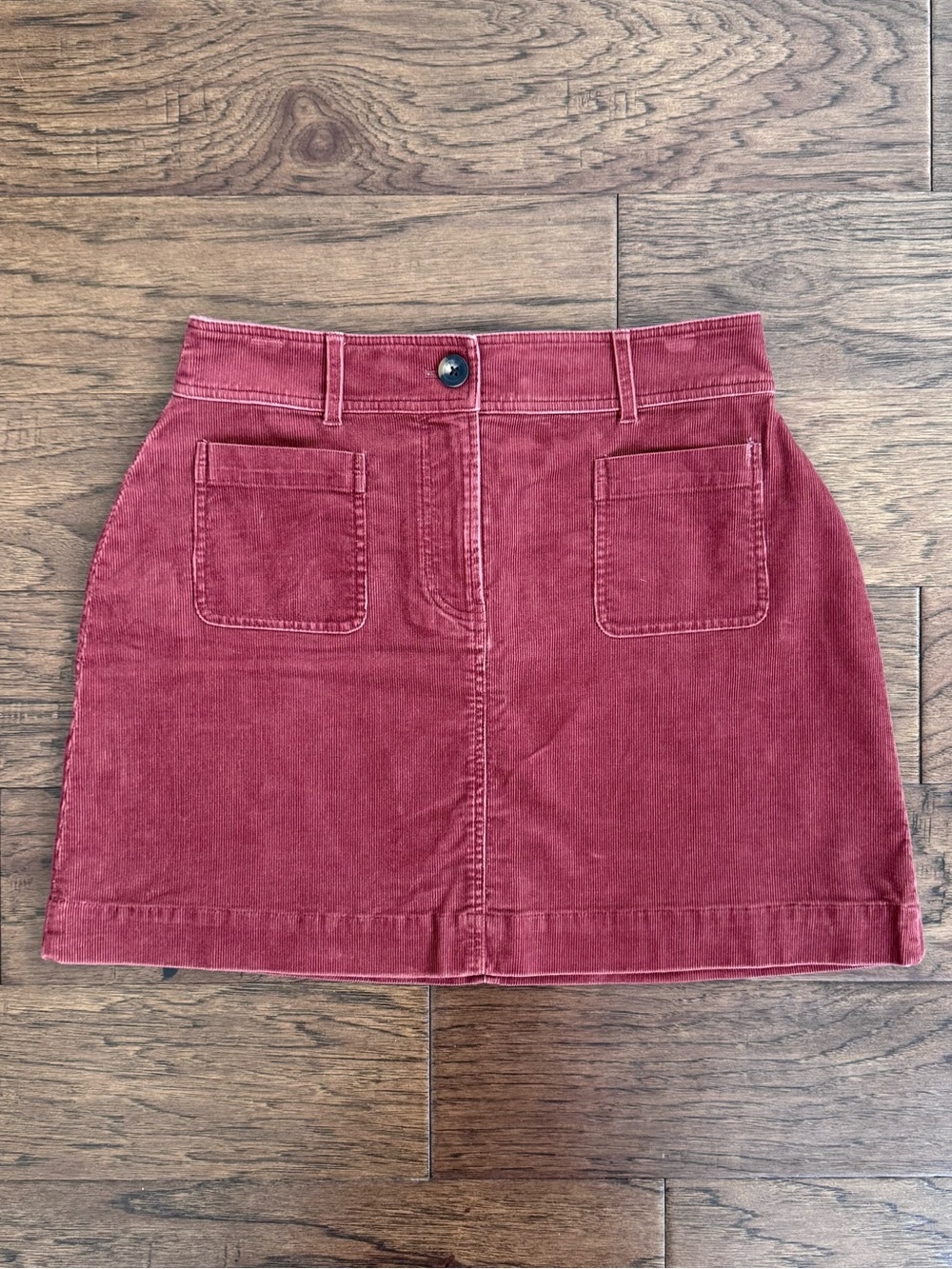 EUC Boden Estella Corduroy Skirt in Red Oak Size Small Petite